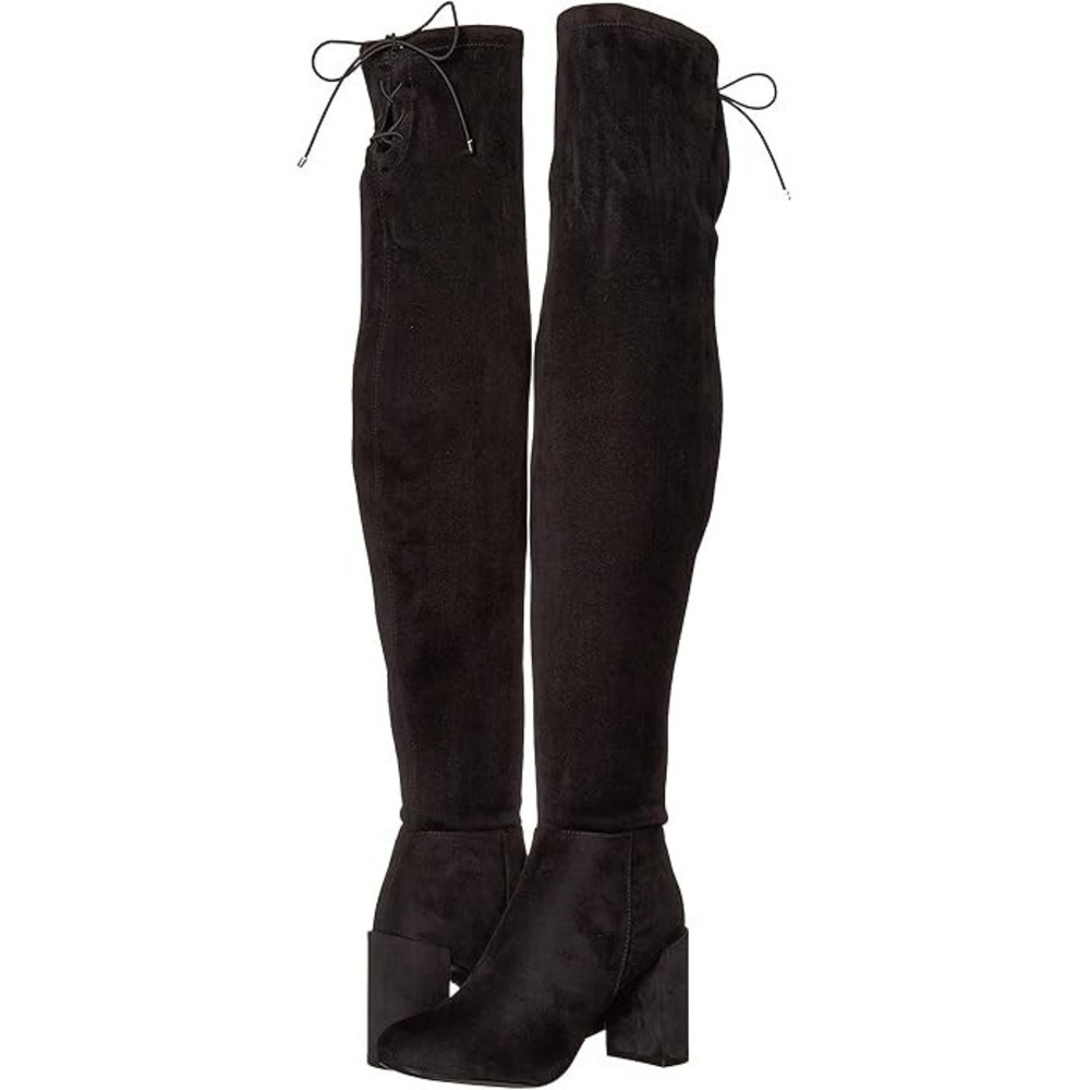 Chinese Laundry‎ King Suede Black Over The Knee Boots Women's Size 7 NEW